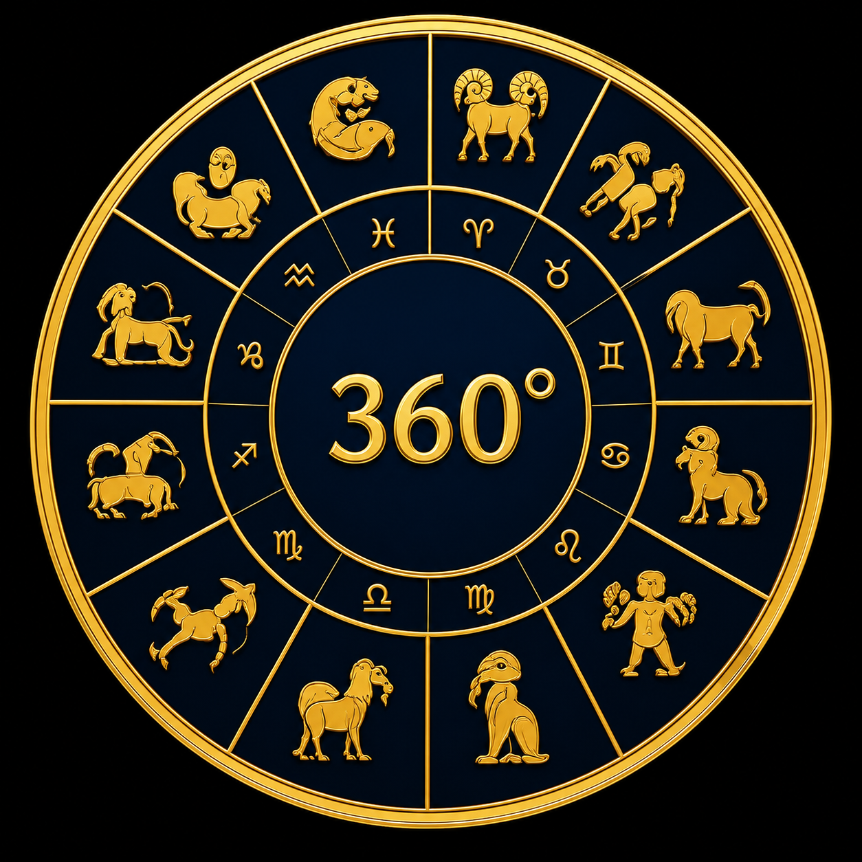 राशि चक्र 360 डिग्री
